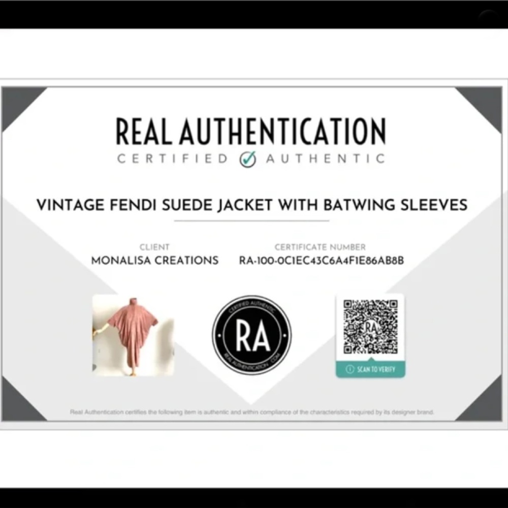 Fendi Jacket Batwing Sleeve Long Cocoon Duster Rose Pink Suede Leather Rare - Picture 15 of 17